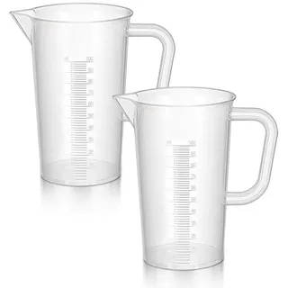 LuxusKollektion Messbecher Messbecher Set 2Stk 100ml Präzise Transparent