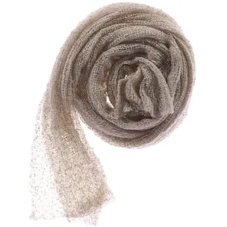 Mikikit Reine Baumwolle Stretch Wickeltuch für Neugeborene Atmungsaktives und Vielseitiges Pucktuch für Fotoshooting und Sanftes Einwickeln von Babys Beige