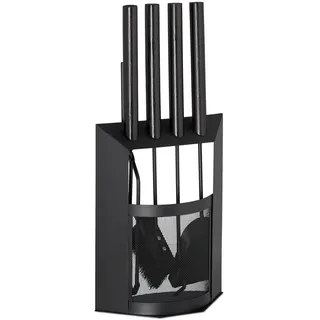 Kaminbesteck Kaminzubehör Kamingarnitur Ofenbesteck modern 5-teilig Kaminset