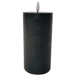 Kerze mit LED Fendy in Schwarz
