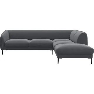 FLEXLUX Ecksofa Belle Designsofa, L-Form, B/T 268/209 cm, Skandinavisches Design, In hochwertiger Verarbeitung grau
