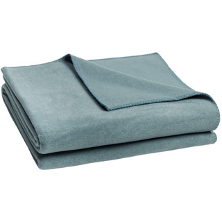 Zoeppritz Decke in der Farbe: Blau, aus 65% Polyester, 35% Viscose hergestellt, Größe: 160x200 cm, 103291-545-160x200