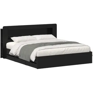 vidaXL Bettgestell 180 x 200 cm Schwarz