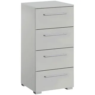 Novel Kommode, Hellgrau, Kunststoff, 4 Schublade(n) Schubladen, 40x81x42 cm, Blauer Engel, Goldenes M, Made in Germany, Typenauswahl, Wohnzimmer, Kommoden & Sideboards, Kommoden