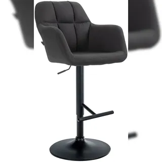 CLP Barhocker Natoma 360° Drehbar höhenverstellbar gepolstert Schwarz