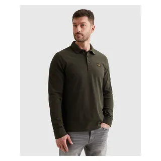PME Legend Langarm-Poloshirt grün XXL
