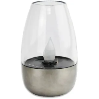 Kynast Solarleuchte Edelstahl/Kunststoff Höhe 10,5 cm 1 Stück Transparent/Silber