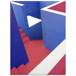 Glasbild ARTLAND "staircase", bunt (farbe bild(er): blau), B:60cm H:80cm, Bilder, in verschiedenen Größen