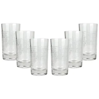 Mixcompany Glas The Botanist gin Glas Gläser Set - 6x Longdrinkgläser Bar Cocktail
