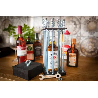 Totoll Shop Alkoholkäfig - Das einzigartige und lustige Geschenk mit 85 Muttern zum Öffnen – Originelle Box für Whisky, Wein und mehr – Hochwertige und kreative Geschenkidee für Männer und Frauen
