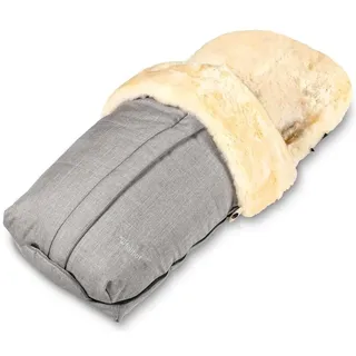 Fellhof Lammelfellfußsack Cortina Black Melange