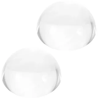 COHEALI Gepresste Kristall Halbkugel Tischlupe Kalligraphie-pinselhalter Kristalllupe Fotogewichte Lesehilfe Linse Vintage Briefbeschwerer Halbe Linse Lupenkuppel Glas 3d Bastelbedarf