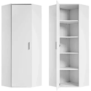 mokebo Der Lange Eckschrank 64 x 180 cm Weiß