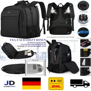matein Laptop Rucksack 17,3 Zoll mit USB Ladeanschluss Anti Diebstahl