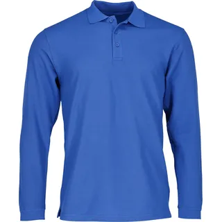 Fruit of the Loom PREMIUM LONG SLEEVE POLO Herren langarm Poloshirt aus 100% Baumwolle, royal, L