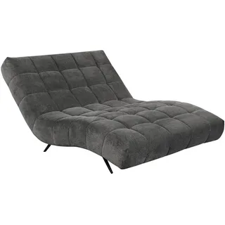 Mid.you Relaxliege Serio, Dunkelgrau, Metall, 2-Sitzer, 118x83x168 cm, Wohnzimmer, Sessel, Relaxliegen