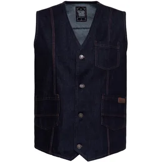 King Kerosin Jeansweste Blau M