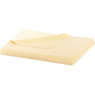 Wohndecke BIEDERLACK "Pearl" Wohndecken Gr. B/L: 150 cm x 200 cm, gelb Baumwolldecken aus reiner Baumwolle