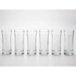 Jägermeister Longdrinkglas Original Longdrinkglas 0,1 L 6er Set, 6-tlg., 6 Longdrinkgläser mit 4cl Eicchung