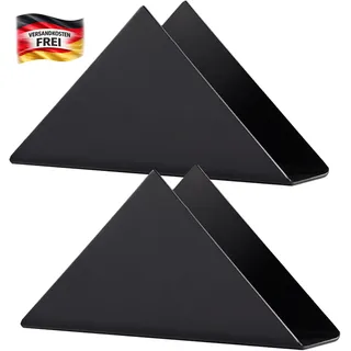 Serviettenhalter Edelstahl Dreieck Schwarz für Küche Tische Picknick Bars