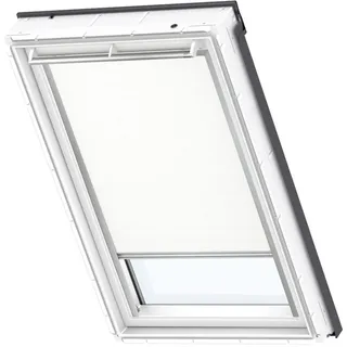 VELUX Dachfenster Verdunkelungsrollo (DKU), 104, Weiß | Standard 100 von OEKO-TEX® zertifiziert. Stufenlose Anpassung