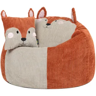 icon Kindersitzsack, Terracotta, Textil, 170 L, 1-Sitzer, Rund, 74x53x74 cm, Wohnzimmer, Hocker, Sitzsäcke, Kindersitzsäcke