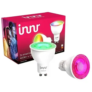 Innr Lighting Smart-LED-Lampe Spot Colour  (GU10, Dimmbar, RGBW, 400 lm, 4,8 W, 2 Stk.)