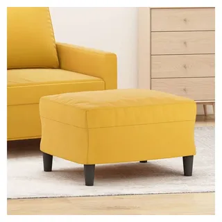 vidaXL Fußhocker Samt 60 x 50 x 41 cm Gelb