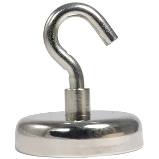 Neodym Magnet Haken 60 mm - Magnethaken Extra Stark - 130 KG Zugkraft - Magnetische Haken Kühlschrank Whiteboard