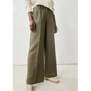 bonprix Bundfaltenhose Leinen Grün 52
