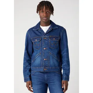 Jeansjacke WRANGLER "124MJ" Gr. XL, blau (far away) Herren Jacken Übergangsjacken