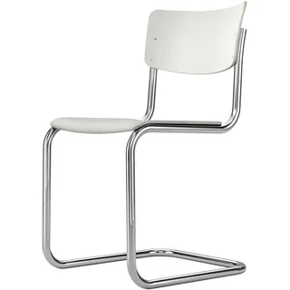 Thonet Freischwinger Buche weiß lasiert