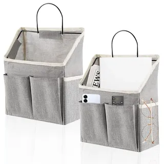 FOUORTUNATE-BEE Hängeaufbewahrung 2 Stück Hängeorganizer Spind Organizer Wasserfeste Hängeaufbewahrung (Faltbarer Hänge Organizer Wandorganizer mit 3 Fächern, 2 St., für Schlafzimmer Büro Badezimmer Küche Camping)