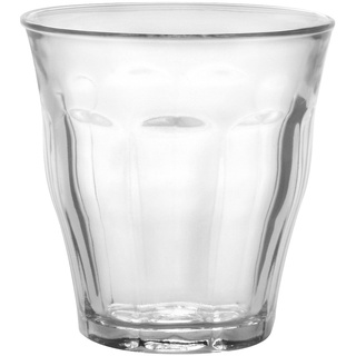 Duralex 1027AB06A0111 Picardie Six Trinkglas, Wasserglas, Saftglas, 250ml, Glas, transparent, 6 Stück