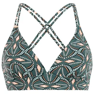 Protest Bikini-Top Damen Grau/Grün 40