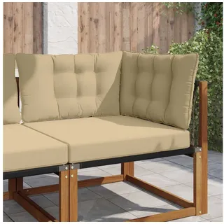 vidaXL Sofakissen für draußen 3 pcs 40 x 40 cm Beige