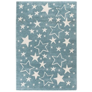 KAYOOM Kinder-Motivteppich (80cm x 150cm, Sterne blau)