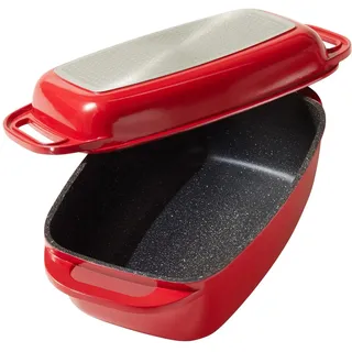 STONELINE Bräter 40 x 22 cm rot