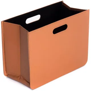 creedwood ZEITUNGSKORB Braun, Textil, 19x30x40 cm, Ordnen | Aufbewahren, Zeitungsständer