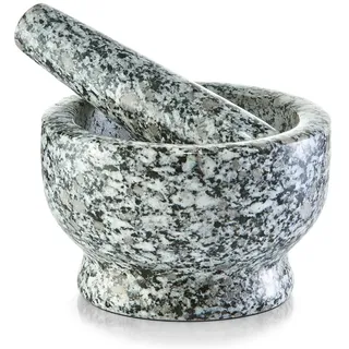 Zeller Mörser mit Stößel Granit Ø 13 x 8 cm grau