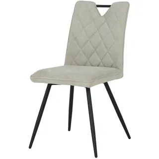 Beige Dahlien-polsterstuhl