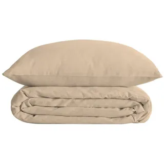Atmosphera Créateur d'intérieur Bettwäsche-Set Beige Baumwolle/Leinen 240 x 220 cm