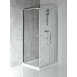 a&n&a aQualine AGGA BLACK Komplettdusche 80 x 185 cm Aqualine-BLF808