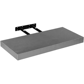 STILISTA Wandregal Volato, freischwebend, Farb- & Größenwahl, 50 cm Silber
