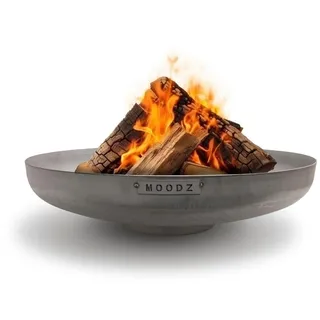 MOODZ Outdoor Living Feuerschale 100 cm Edelstahl - Feuerschalen für den Garten - Feuerstelle Outdoor & Feuertonne - Feuerschale aus Edelstahl (Ø 100 cm)