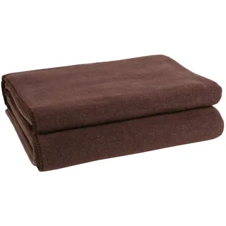 Zoeppritz Decke in der Farbe: Braun, aus 65% Polyester, 35% Viscose hergestellt, Größe: 160x200 cm, 103291-880-160x200