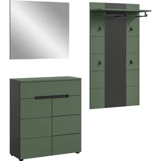 Home Affaire Garderobenpaneel REHAT 175 cm Basalt Grau/Smoke Grün