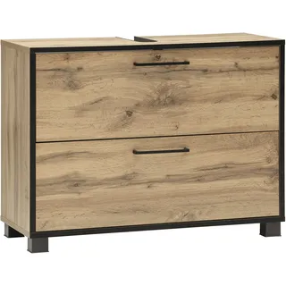 Schildmeyer Waschbeckenunterschrank 1 Klappe & 1 Schublade 80,2 x 60,7 x 33,0 cm Braun
