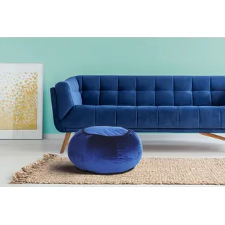 Kayoom Pouf Taj Mahal 325 Polyester 65 x 35 x 65 cm Blau