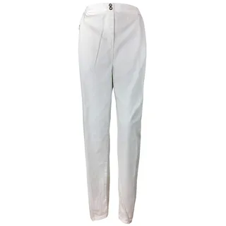 K-Milano Damen Jeanshose Stretch Hose mit Stickerei, Strass und Komfortbund, Schlupfjeans aus Baumwolle/Spandex-Mix, Made in Italy - 44-46